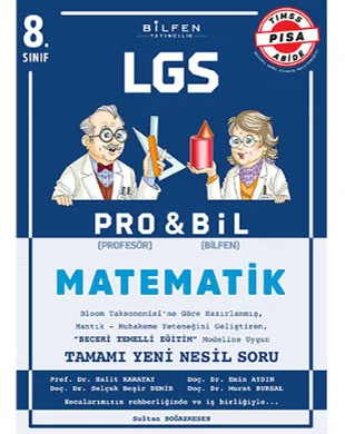 Bilfen Yayıncılık - Pro&Bil Serisi 8. Sınıf LGS Matematik Soru Bankası