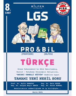 Bilfen Yayıncılık - Pro&Bil Serisi 8. Sınıf LGS Türkçe Soru Bankası