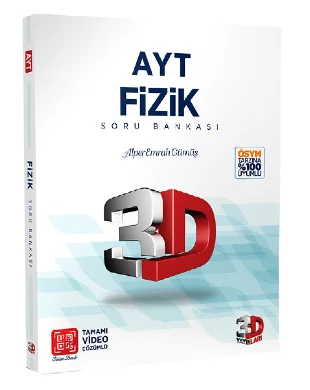 2021 AYT Fizik Kitap Önerileri (Yeni ve Güncel) (ÖSYM) Çözüm Yayınları - AYT 3D Fizik Soru Bankası