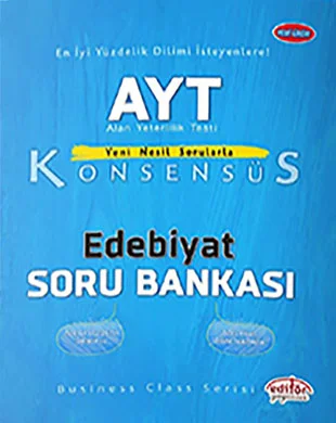 Editör Yayınevi - AYT Edebiyat Konsensüs Soru Bankası