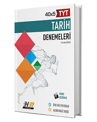 Hız ve Renk Yayınları - 40x5 TYT Tarih Denemeleri