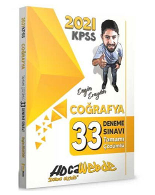 2025 KPSS Coğrafya Kitap Önerileri (En İyiler) HocaWebde Yayınları - KPSS Coğrafya Tamamı Çözümlü 33 Deneme