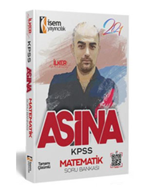 2024 KPSS Matematik Kitap Önerileri (Tamamı Yeni) İsem Yayıncılık - KPSS Aşina Matematik Tamamı Çözümlü Soru Bankası