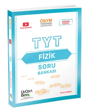 Üç Dört Beş Yayınları - TYT Fizik Soru Bankası