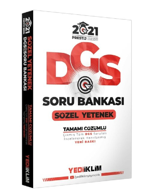 Yediiklim Yayınları - DGS Sözel Tamamı Çözümlü Soru Bankası
